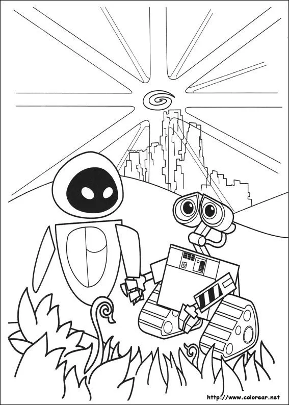 Dibujos de Wall-E para colorear en Colorear.