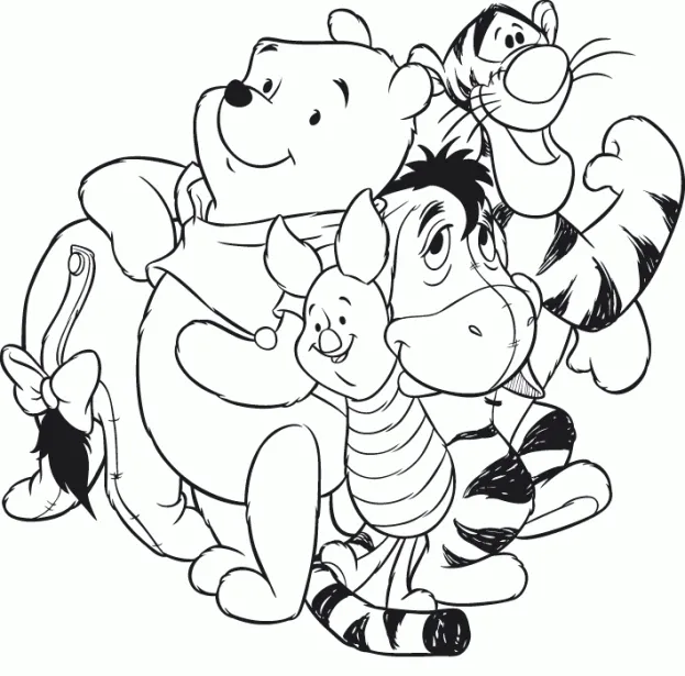 Dibujos De Winnie Pooh y Sus Amigos Para Colorear « Ideas ...