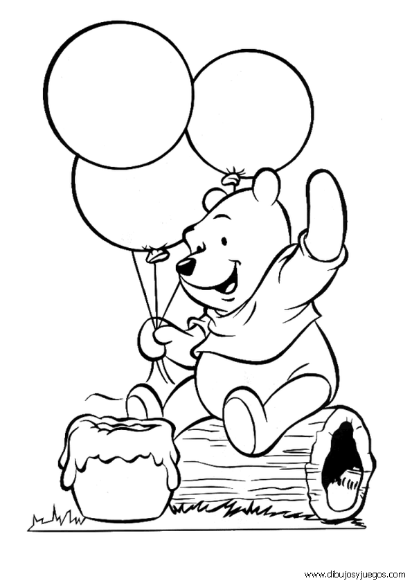 dibujos-winnie-the-pooh-014 | Dibujos y juegos, para pintar y colorear