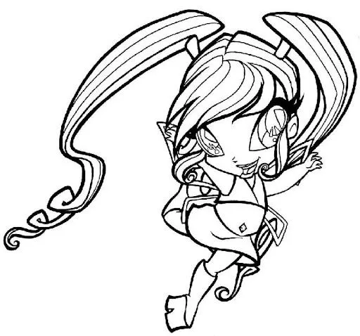 Dibujos de las winx para pintar - Imagui