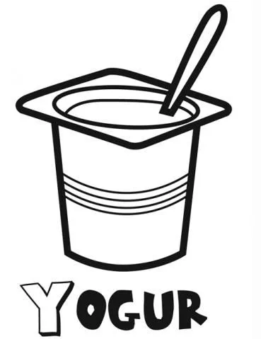 Dibujos de Yogur para colorear