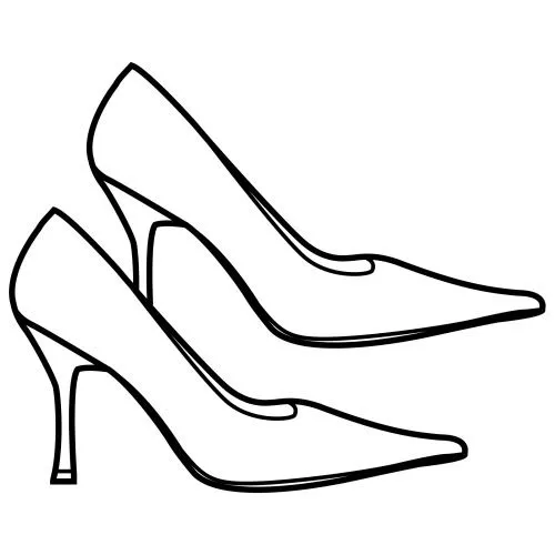 Dibujos de zapatillas de tacón - Imagui