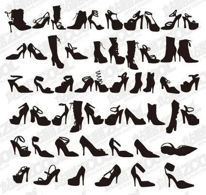 Dibujos de zapatos de mujer - Imagui