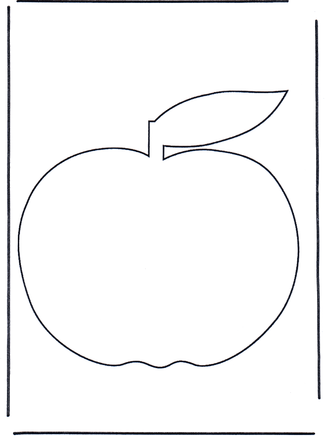 Dibujos.org / Diversos / Verduras y frutas / Manzana 3