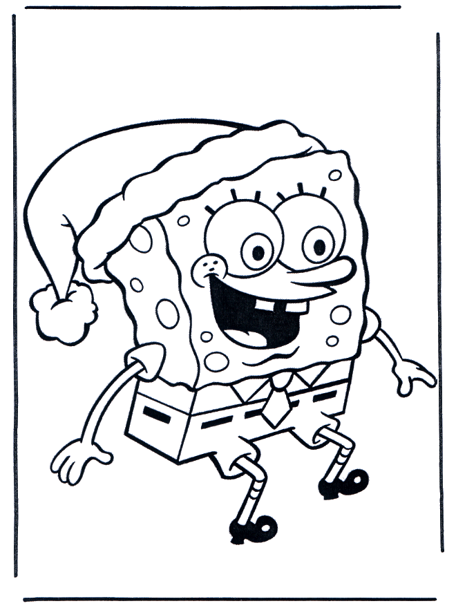 Dibujos.org / Navidad / Pinta la Navidad / Bob Esponja en Navidad ...