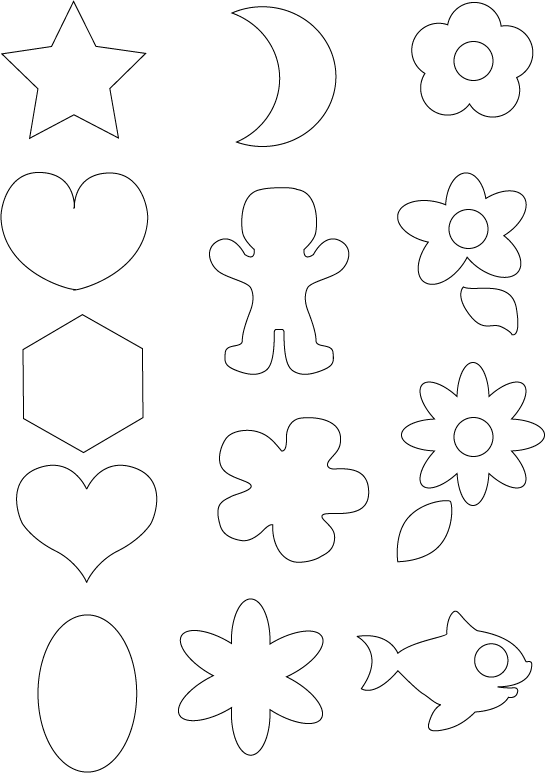 Dicas de Artesanatos, Reciclagem e Decoração: Moldes para feltro