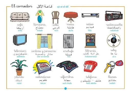 DICIONARIO ARABE PARA NIÑOS. APRENDE ARABE