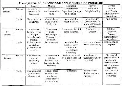 Diego, mi bebe mágico: Mes Del Niño Preescolar 2011