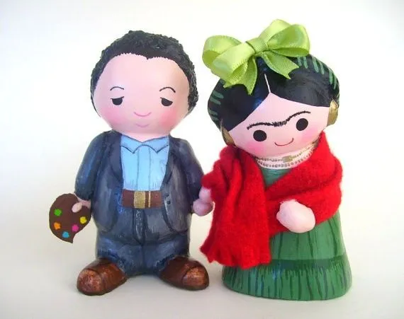 Diego y Frida, figuras de papel mache | Flickr - Photo Sharing!