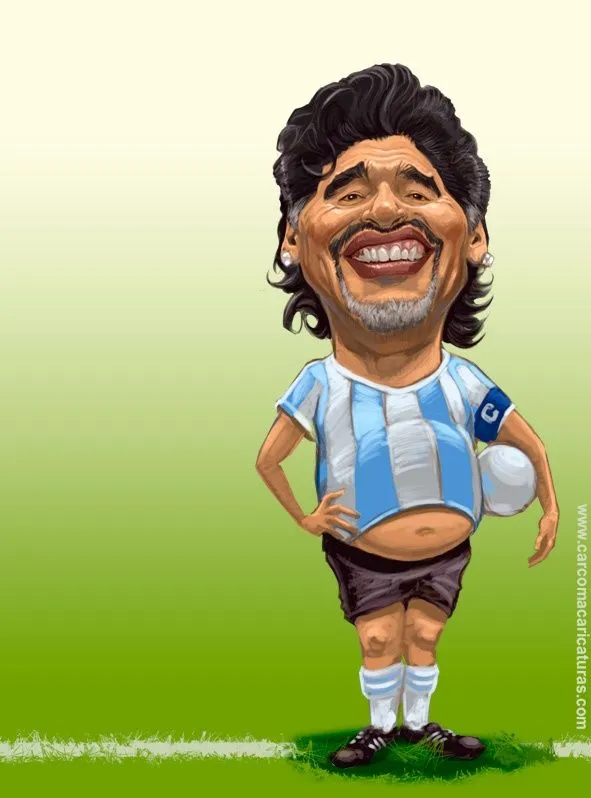 Diego Maradona carcoma caricatura | Football, futbol, soccer ...