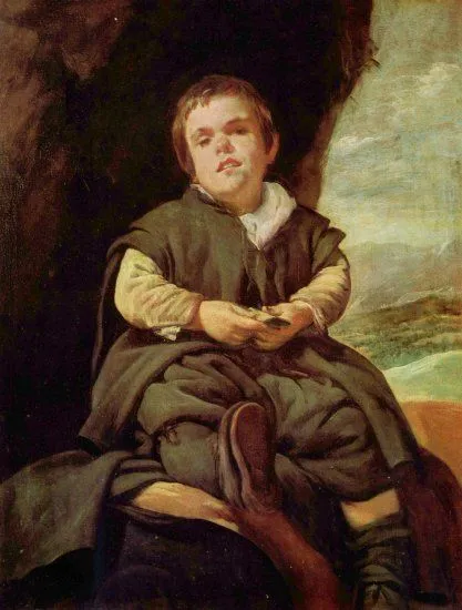 Diego Velázquez - Retrato del enano Francisco Lezcano, hijo de ...