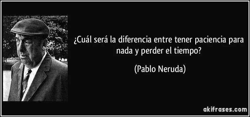 Cuál será la diferencia entre tener paciencia para nada y...