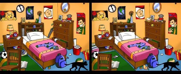 Encuentra 6 diferencias | Adolescentes | Pinterest