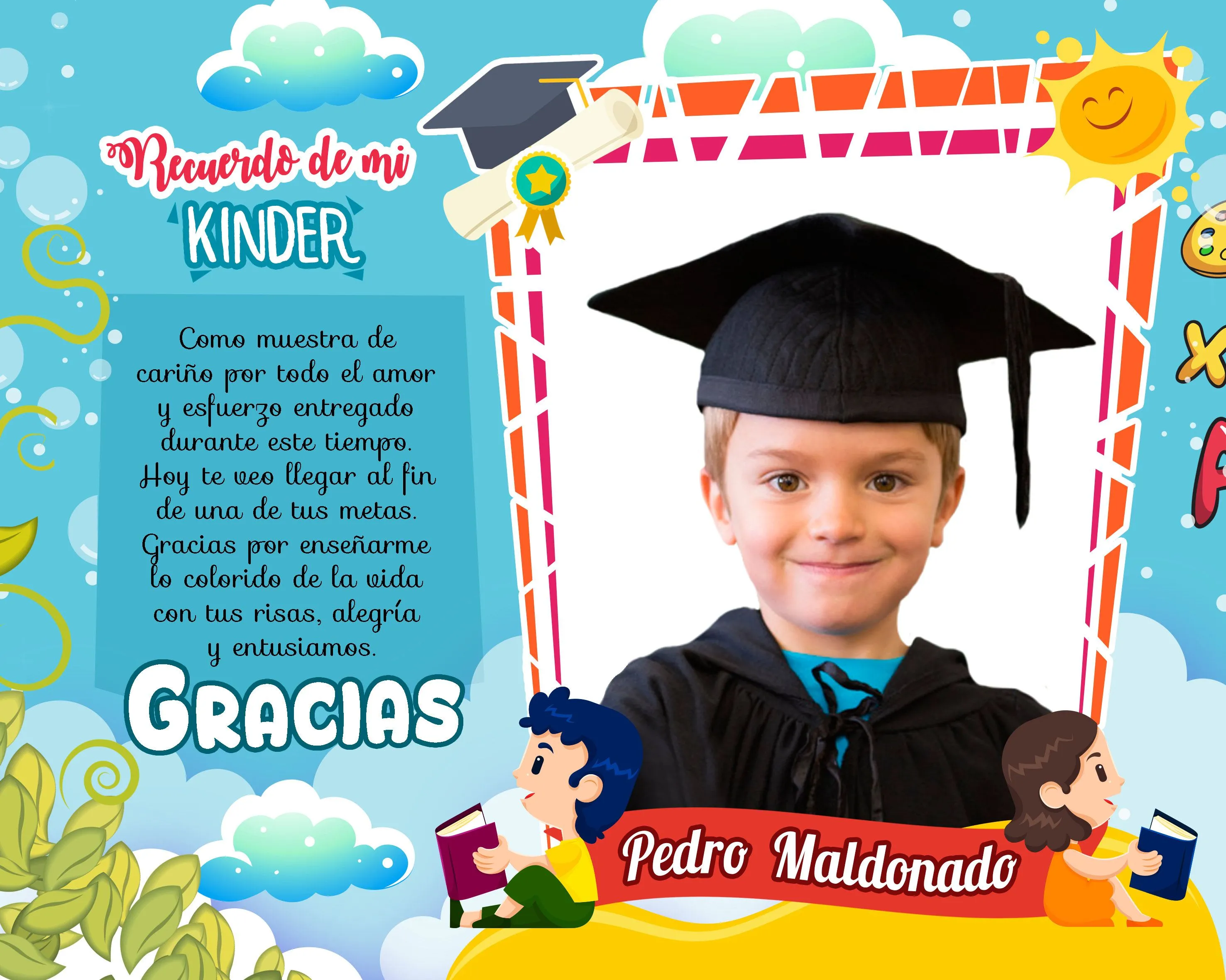 Digital Graduación Kinder Preschool de Niños Graduation - Etsy México