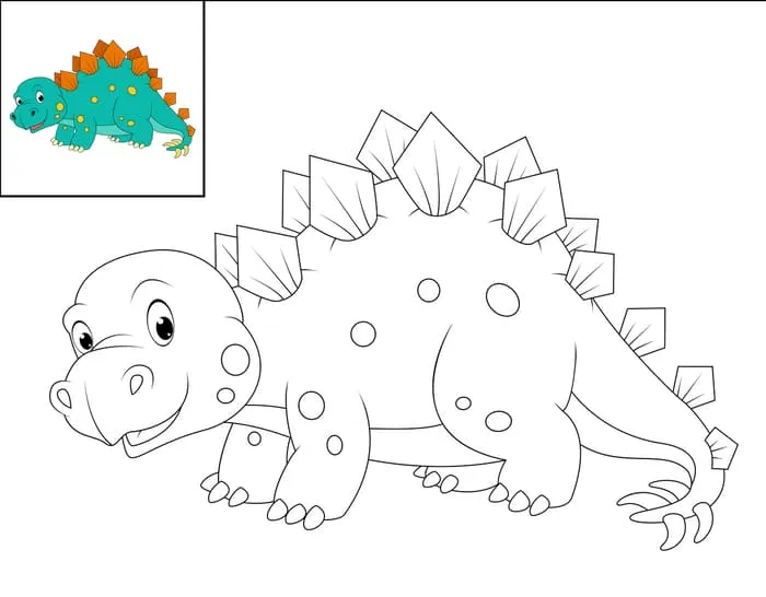 Dinosaurios para colorear 】 preparados para IMPRIMIR 【 2023 】