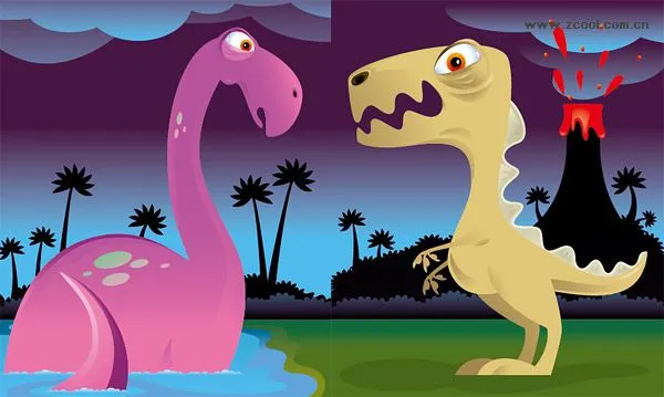 Dinosaurios dibujos animados - Imagui