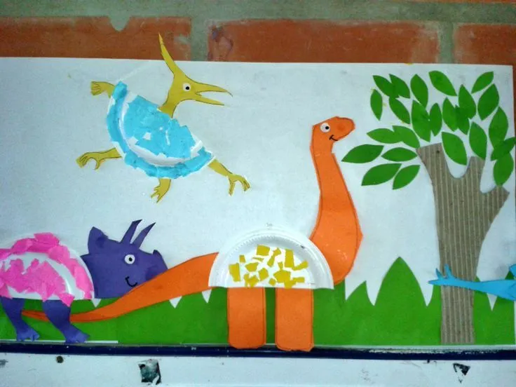 dinosaurios con platos desechables. | Proyecto dinosaurios ...