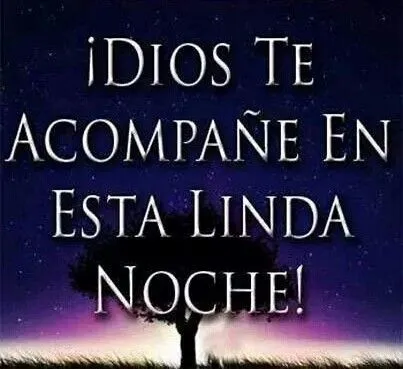 Dios te acompañe en esta linda noche! | Marcelita | Pinterest