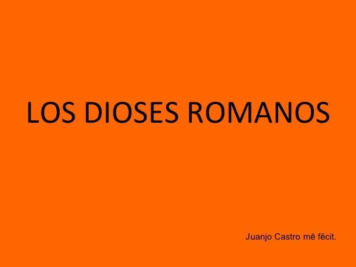 Los dioses romanos