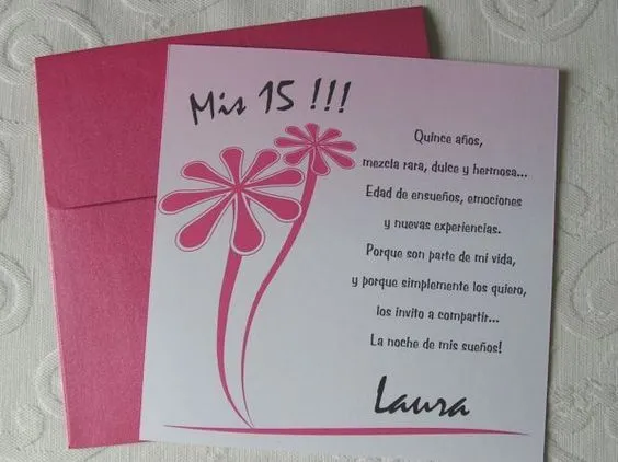 Dipinto Tarjetas - Invitaciones para cumpleaños de 15 - Todo para ...