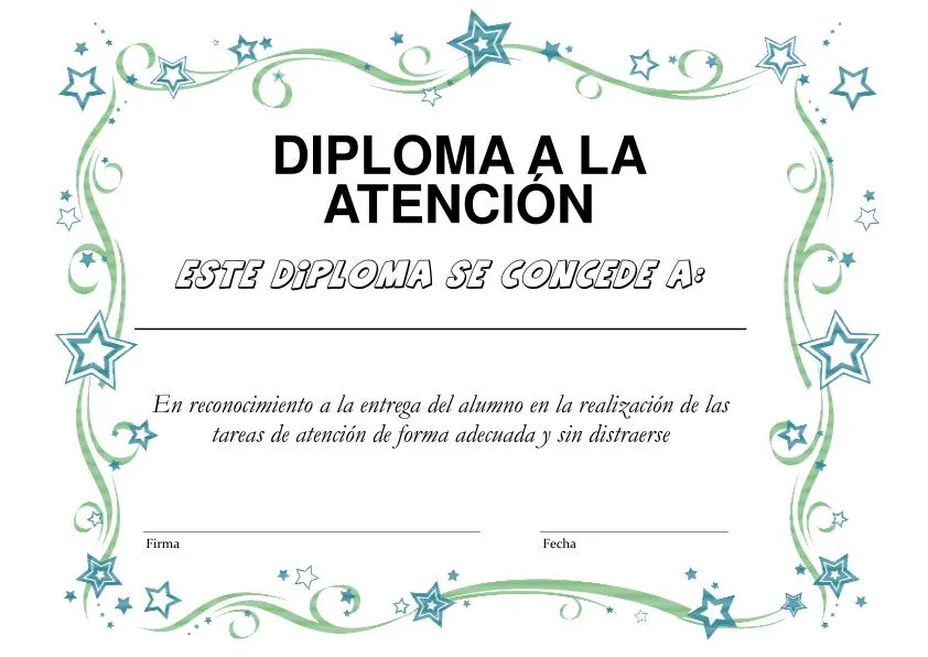 diploma a la atencion - Orientación Andújar - Recursos Educativos