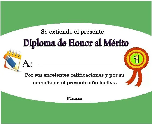 Diploma Al Merito Para Ninos Imprimir Diplomas Escolares Tattoo ...