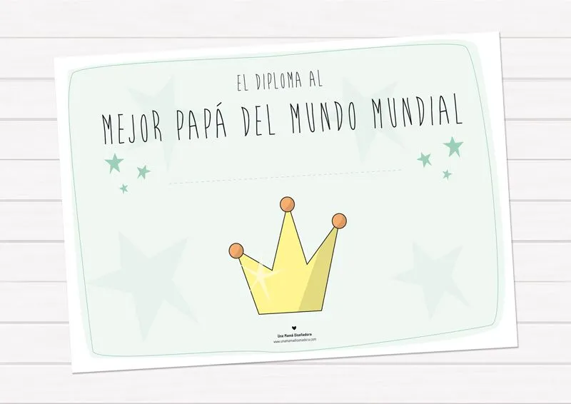 Un diploma para Papá - Blog de una Mama Diseñadora