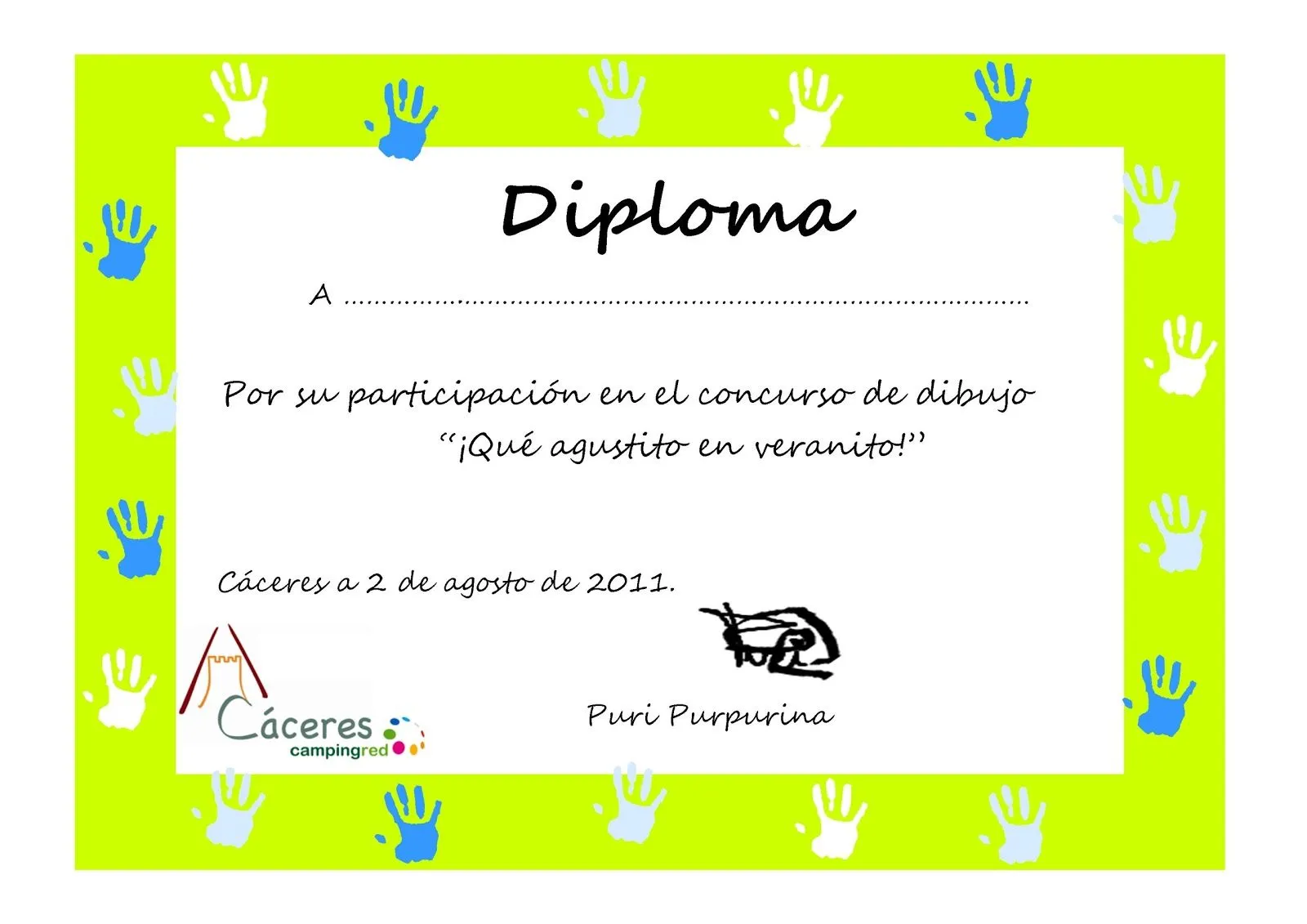 Diploma de participacion formato - Imagui