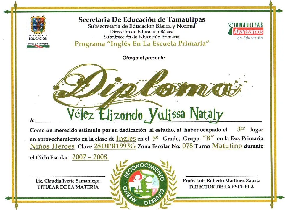 DIPLOMAS