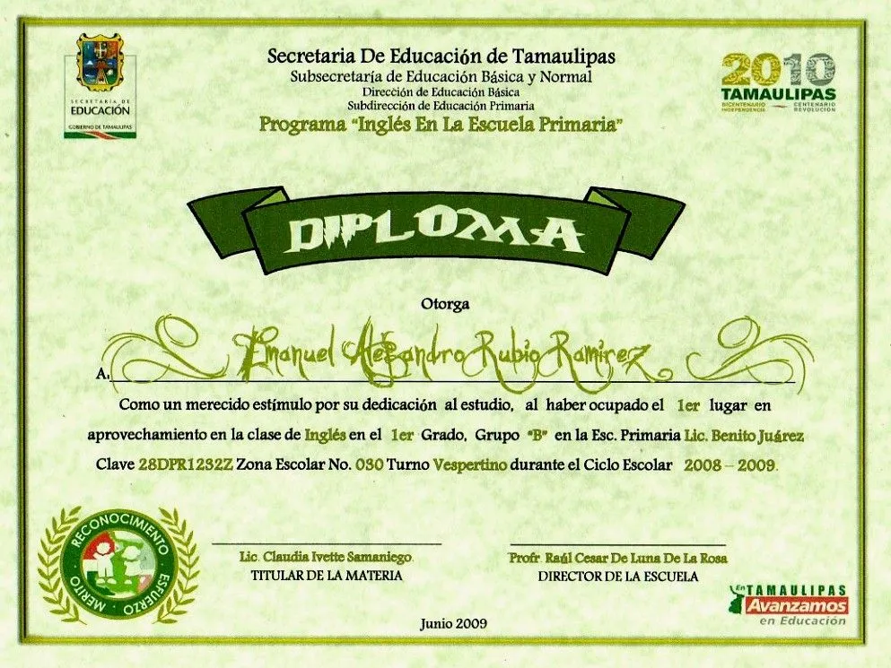 DIPLOMAS