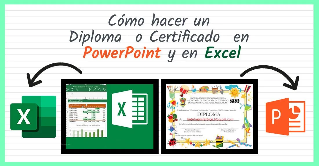 Cómo hacer Diplomas o Certificados en PowerPoint o en Excel - 2023