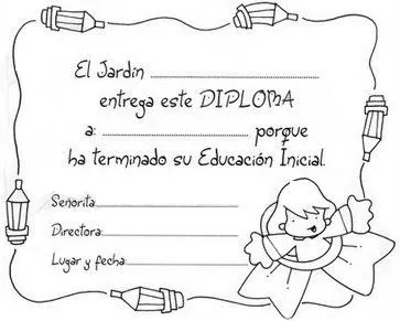 COLOREA TUS DIBUJOS: Diplomas para colorear