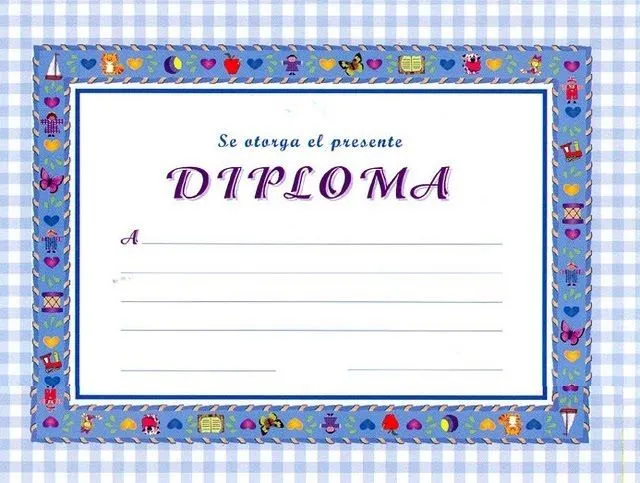 Diplomas para modificar texto - Imagui