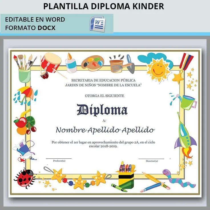 Diplomas Editables En Word Para Imprimir E1E | Plantillas de diplomas,  Plantillas de diplomas editables, Diplomas editables