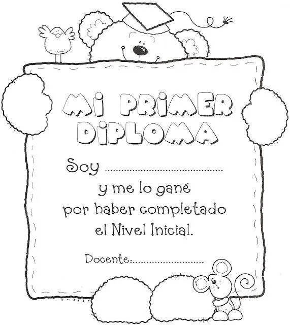 Diplomas Educaci N Infantil Para Imprimir