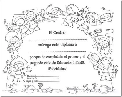 Diplomas para educacion infantil - Imagui