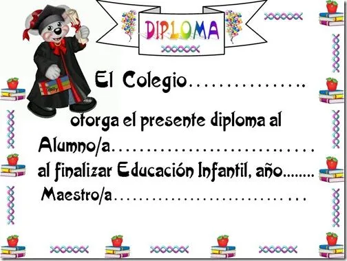 Diplomas escolares para imprimirBlog de imágenes