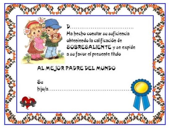 Diplomas escolares Infantiles para Niños para imprimir y descargar ...