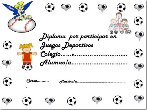 Diplomas escolares Infantiles para Niños para imprimir y descargar ...