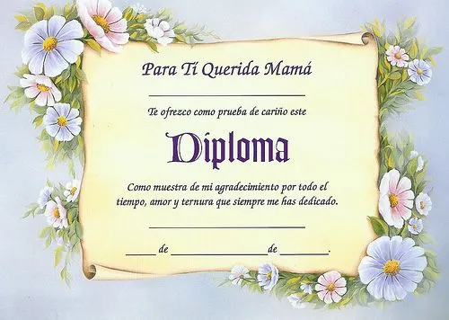 DIPLOMAS CON FLORES - Imagui