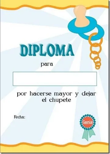 Diplomas y certificados infantiles para imprimir , para el fin de ...