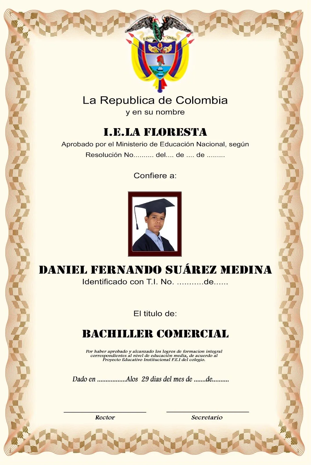 DIPLOMAS Y MOSAICOS: DIPLOMAS ESCOLARES