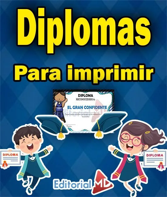 Diplomas Para Niños de Preescolar y Primaria (Para Imprimir)