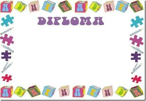 Diplomas para niños para rellenar - Imagui