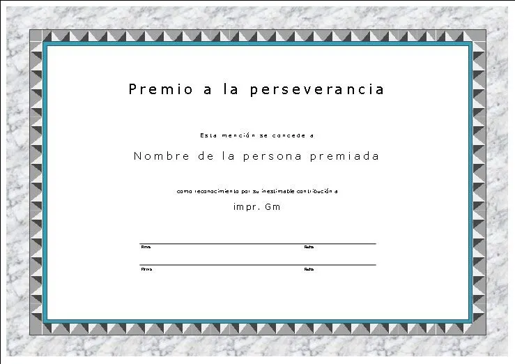 Diplomas de reconocimiento en blanco - Imagui