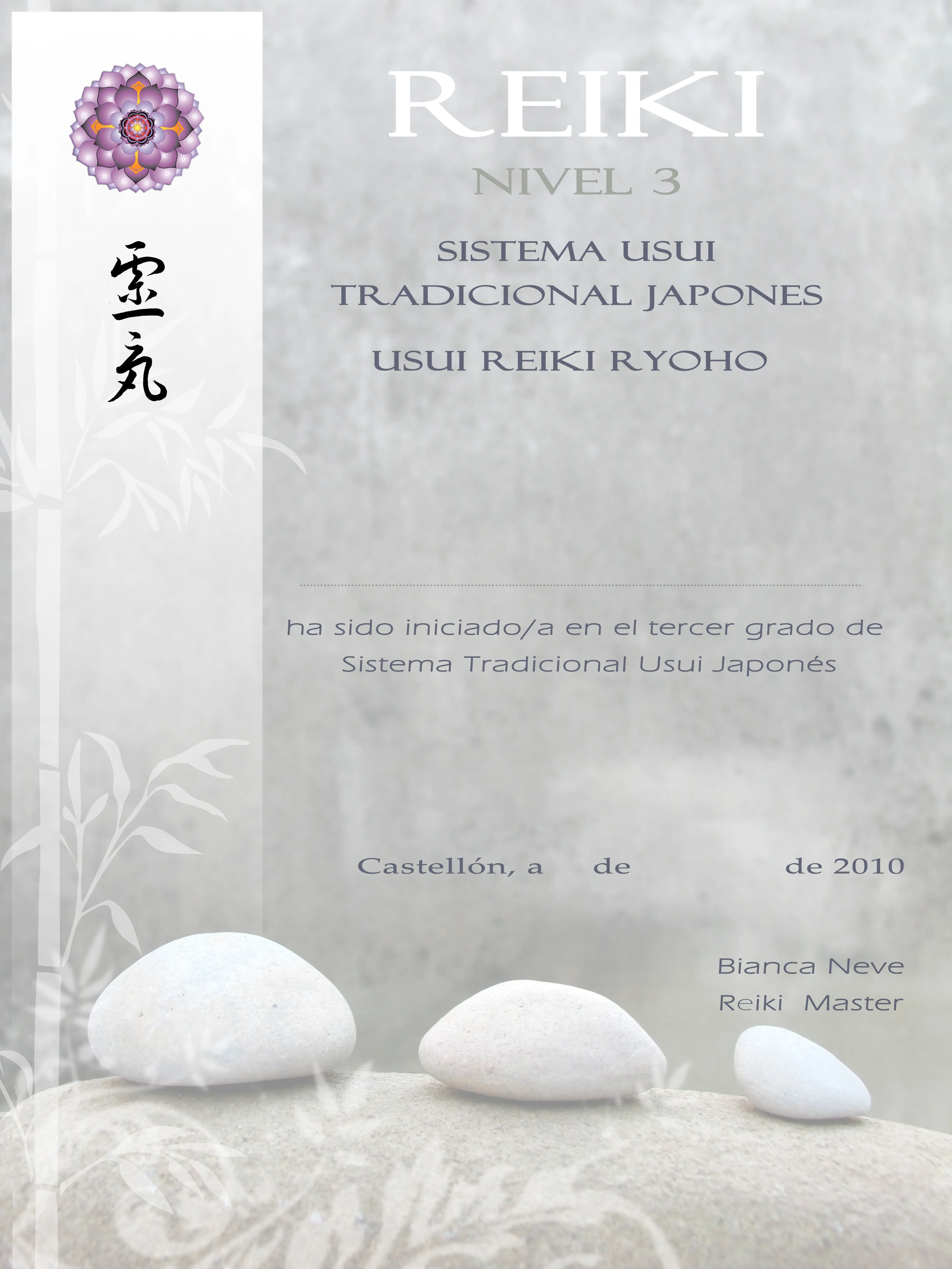 Diplomas para Reiki - Imagui