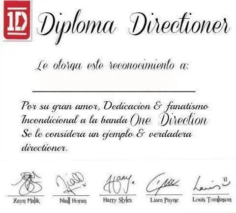 Directioners Forever: Diploma Directioner