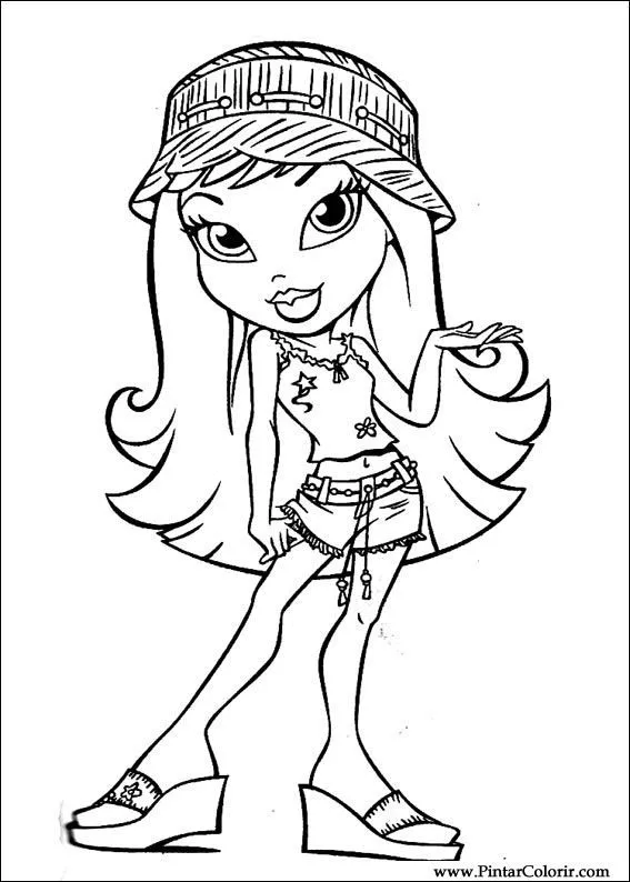 Disegni Per dipingere & Colour Bratz - Stampare Realizzazione 024