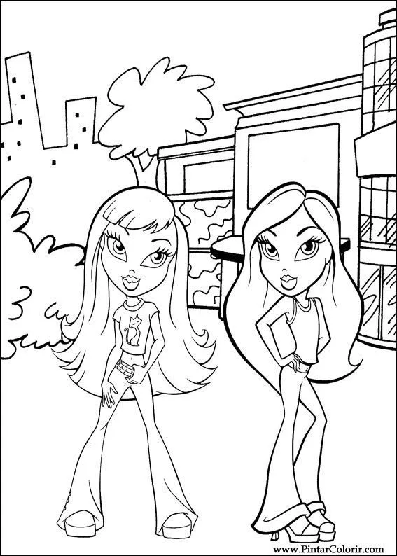 Disegni Per dipingere & Colour Bratz - Stampare Realizzazione 026