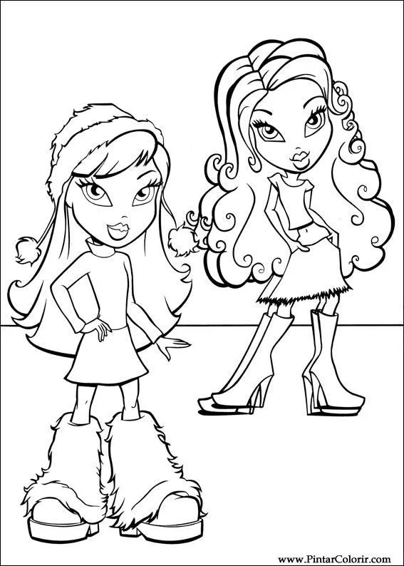 Disegni Per dipingere & Colour Bratz - Stampare Realizzazione 005